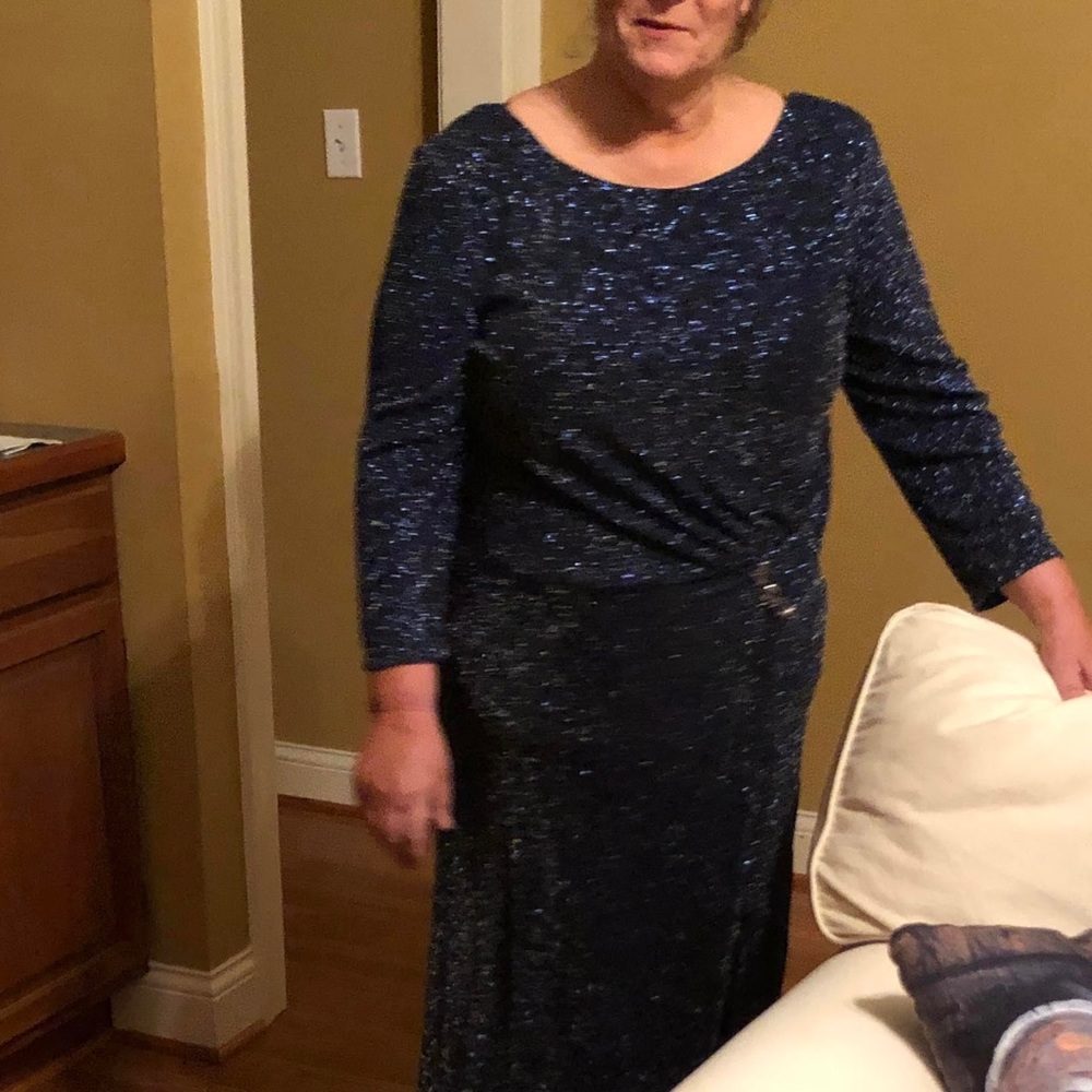 Blue Evening Gown. Only tried on-never worn to an event.